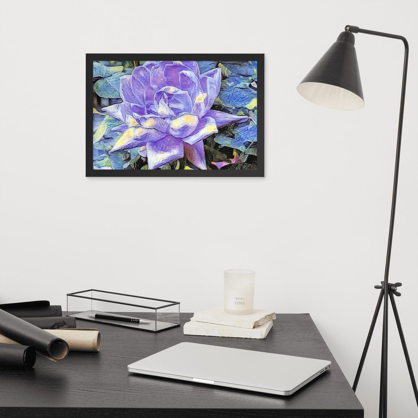 Purple Rose Framed Poster