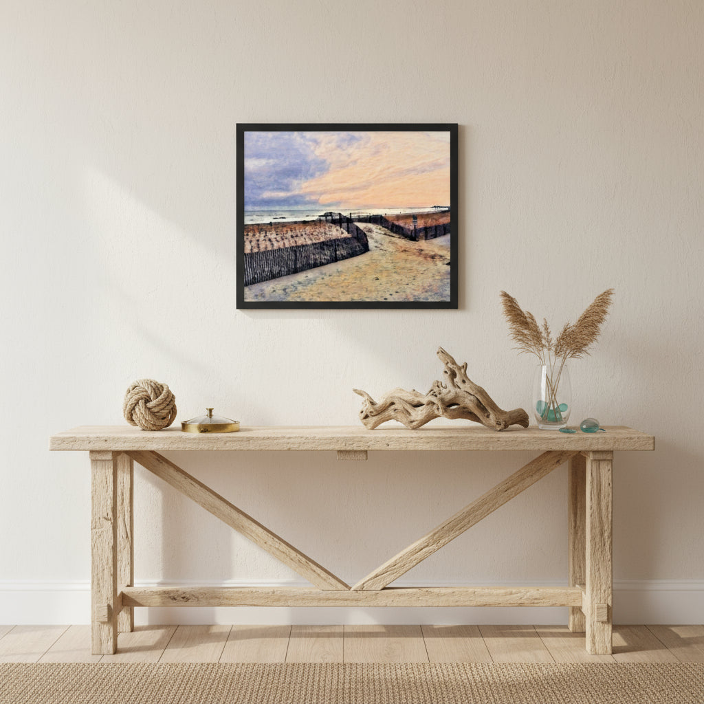 Ocean City New Jersey Sunset Framed Poster