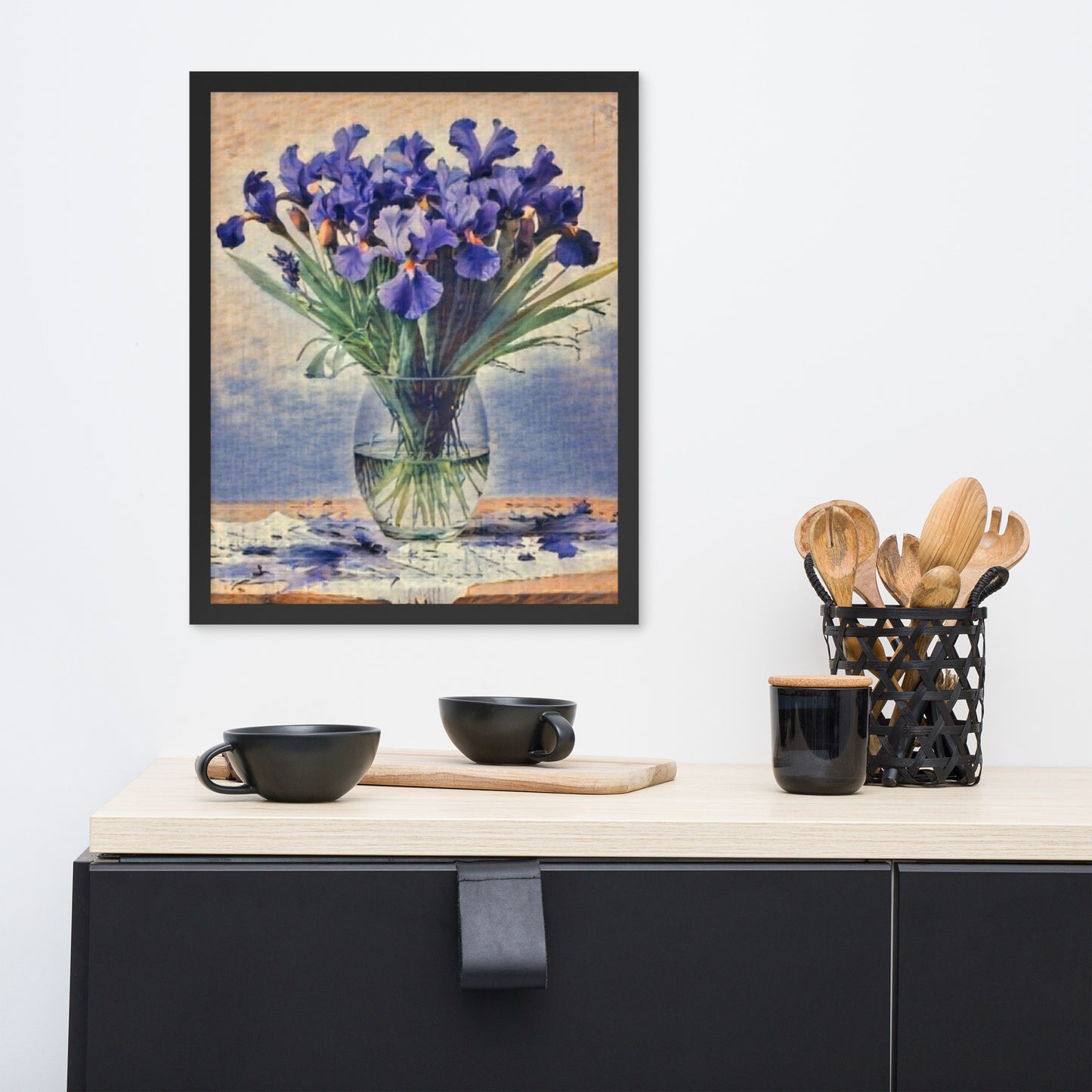 Iris Flowers Framed Poster-FREE SHIPPING