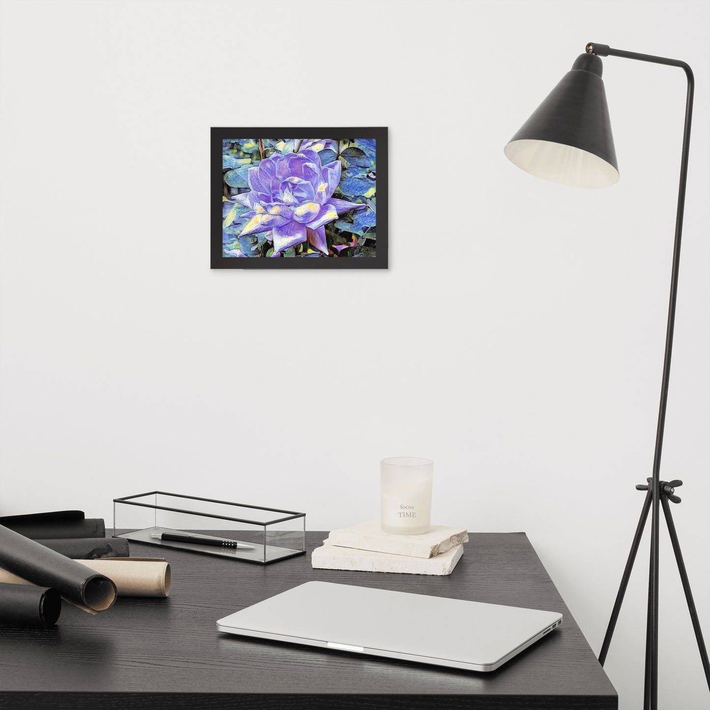 Purple Rose Framed Poster