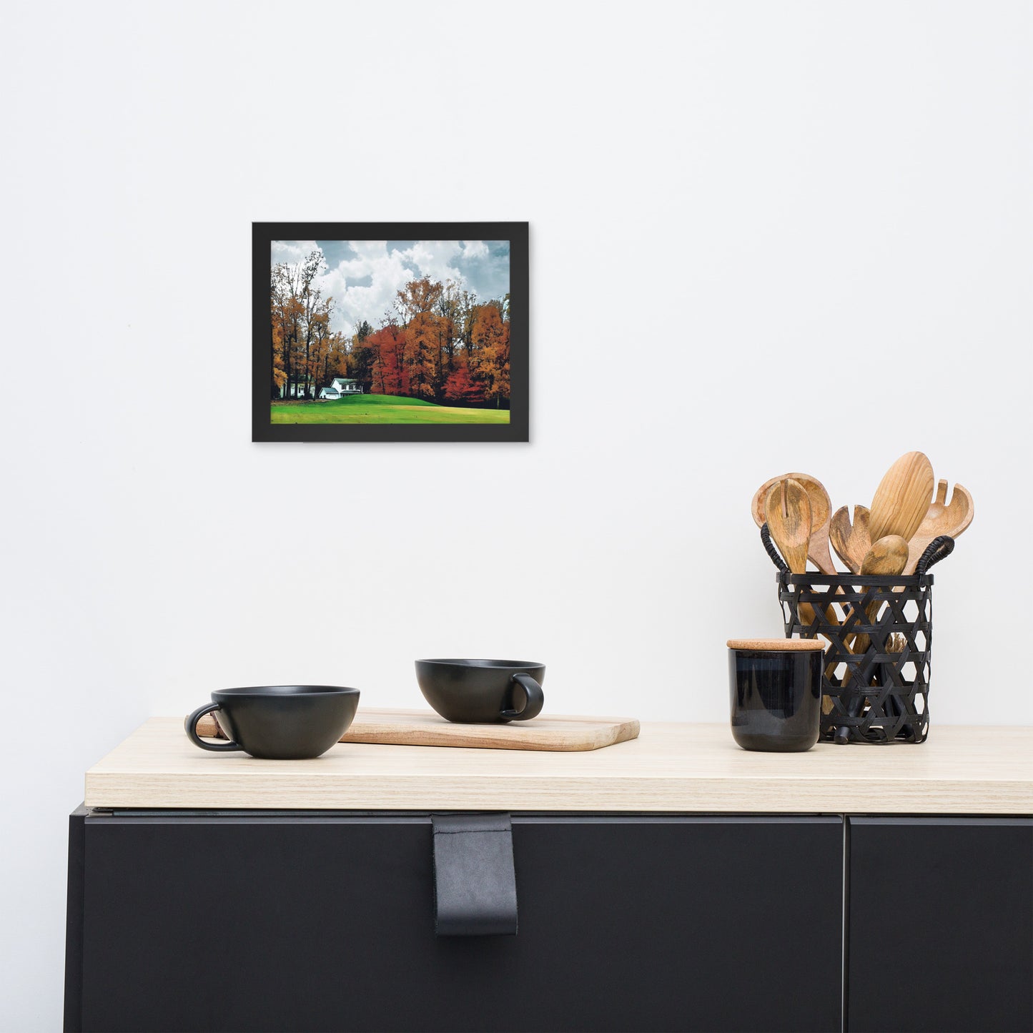 Country House in Fall Framed poster