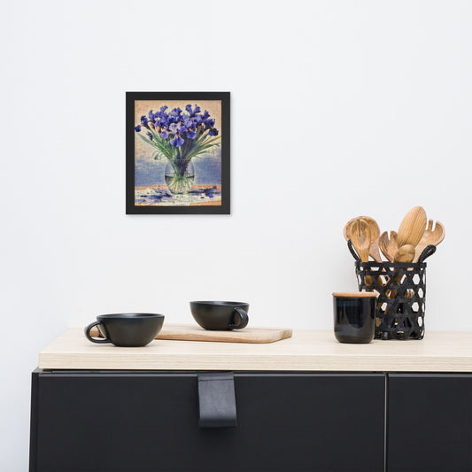 Iris Flowers Framed Poster-FREE SHIPPING