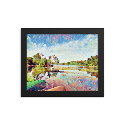 Lake Scene Framed Poster
