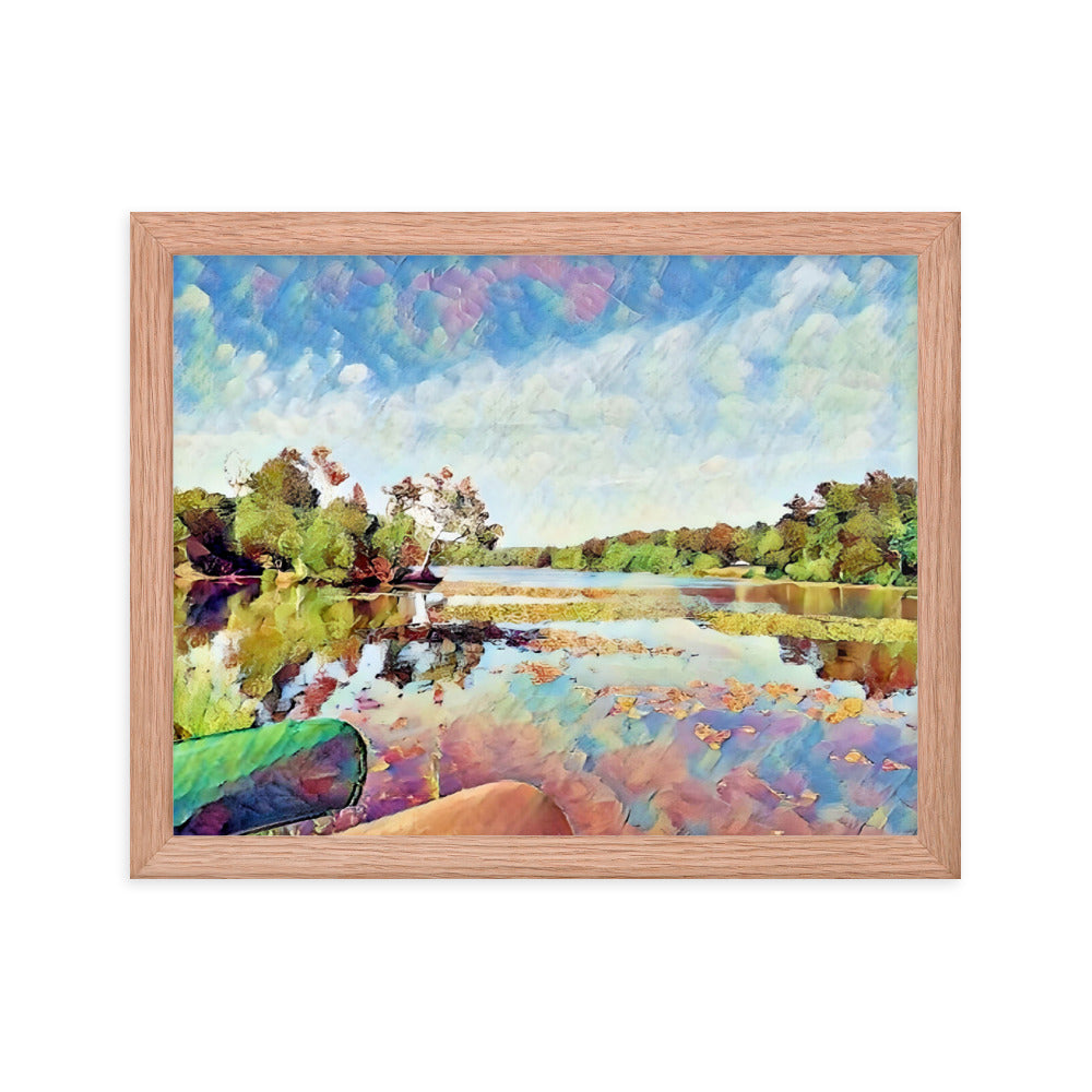 Lake Scene Framed Poster