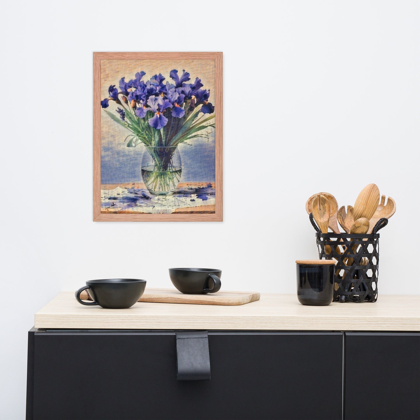 Iris Flowers Framed Poster-FREE SHIPPING