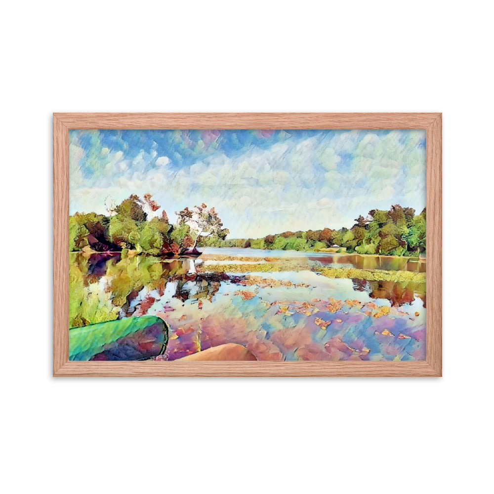 Lake Scene Framed Poster