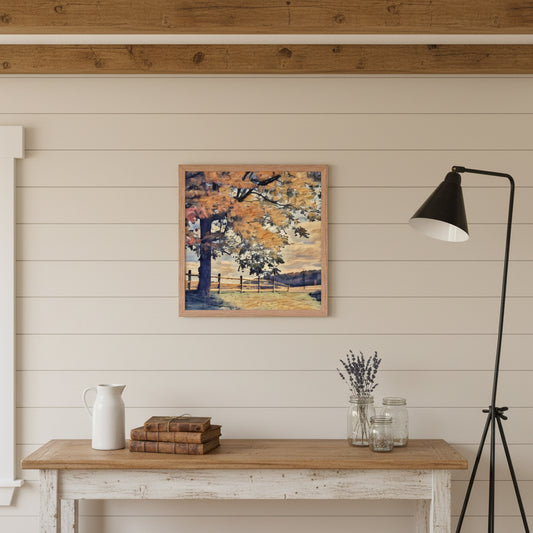 Impressionistic Fall Tree | Farm Motif