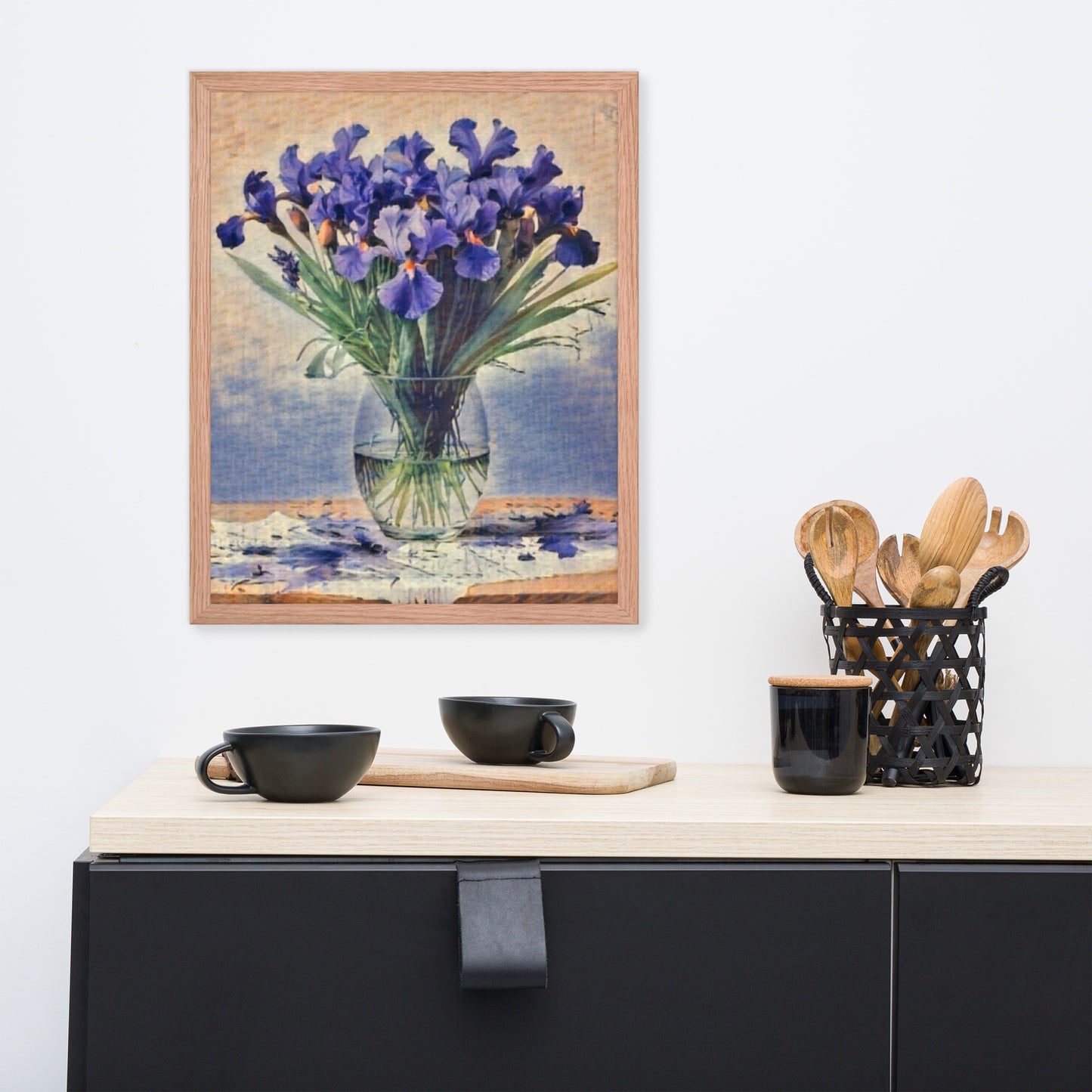 Iris Flowers Framed Poster-FREE SHIPPING
