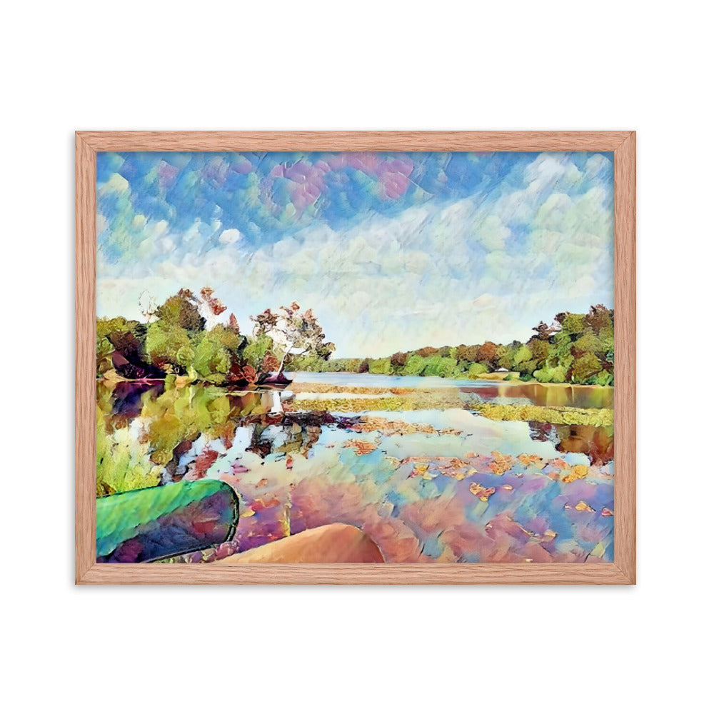 Lake Scene Framed Poster