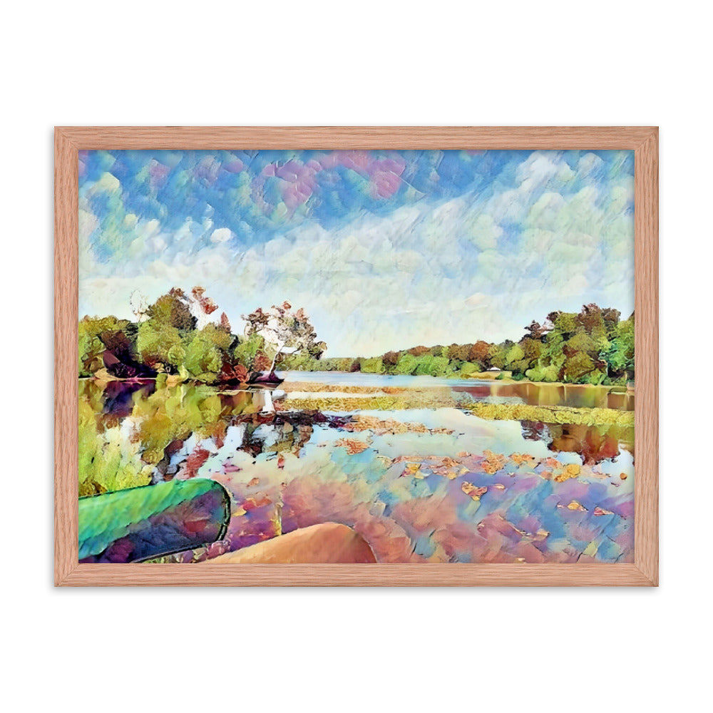 Lake Scene Framed Poster