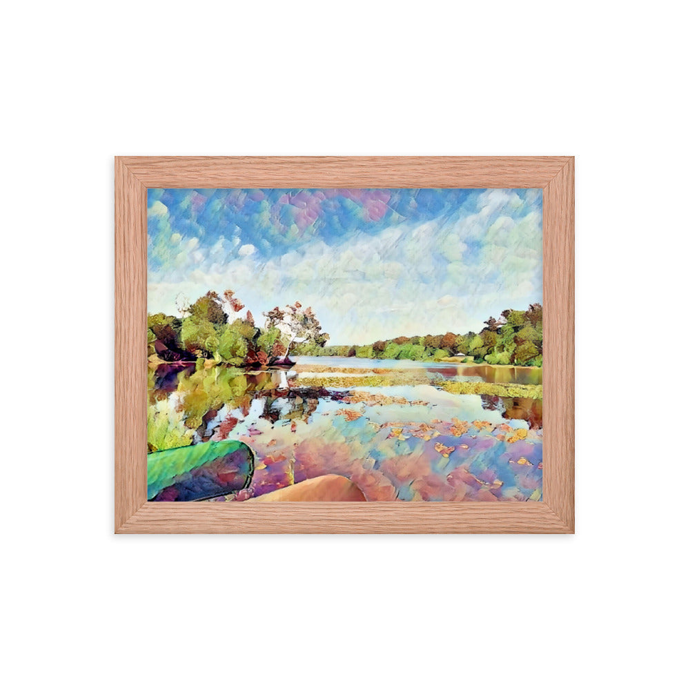 Lake Scene Framed Poster