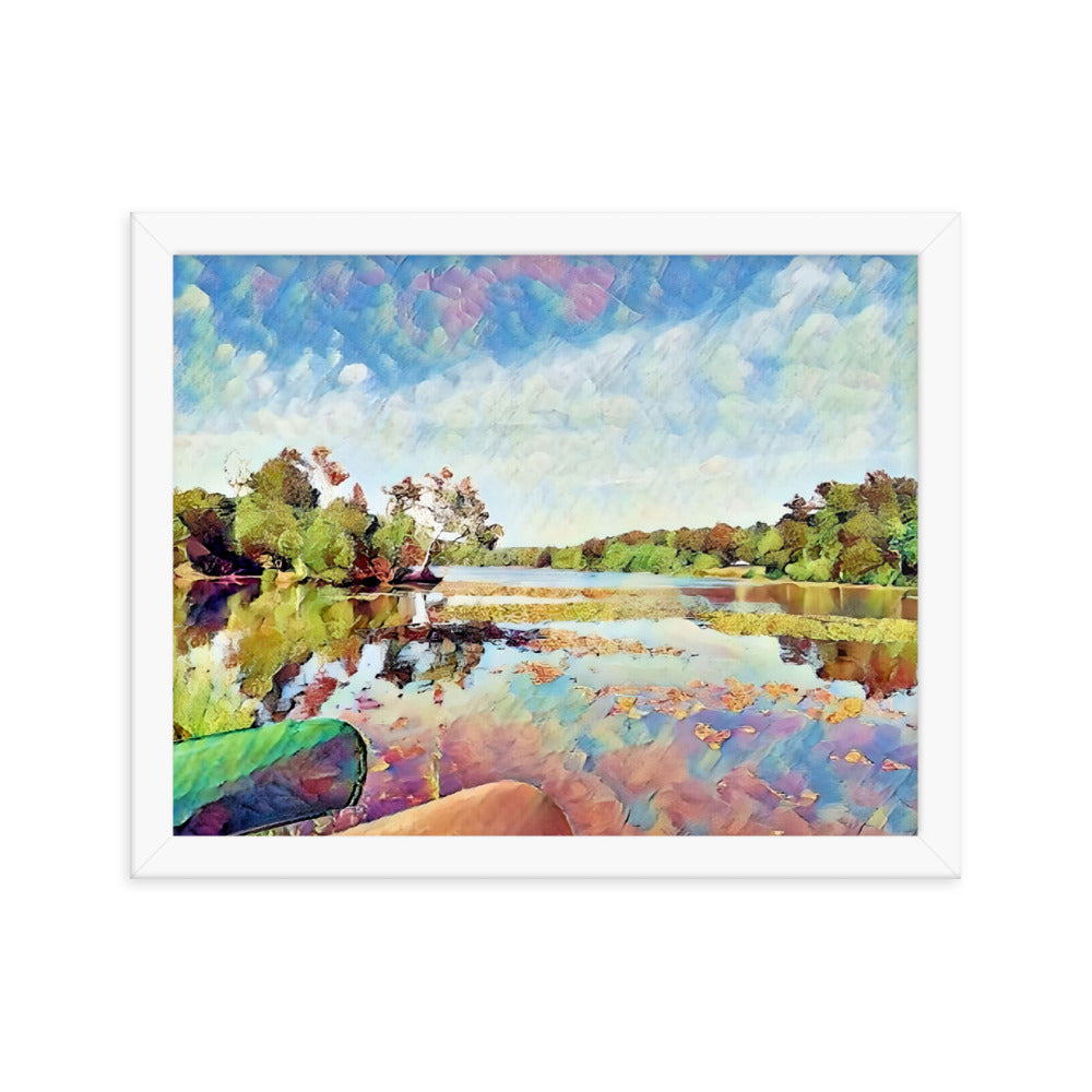 Lake Scene Framed Poster
