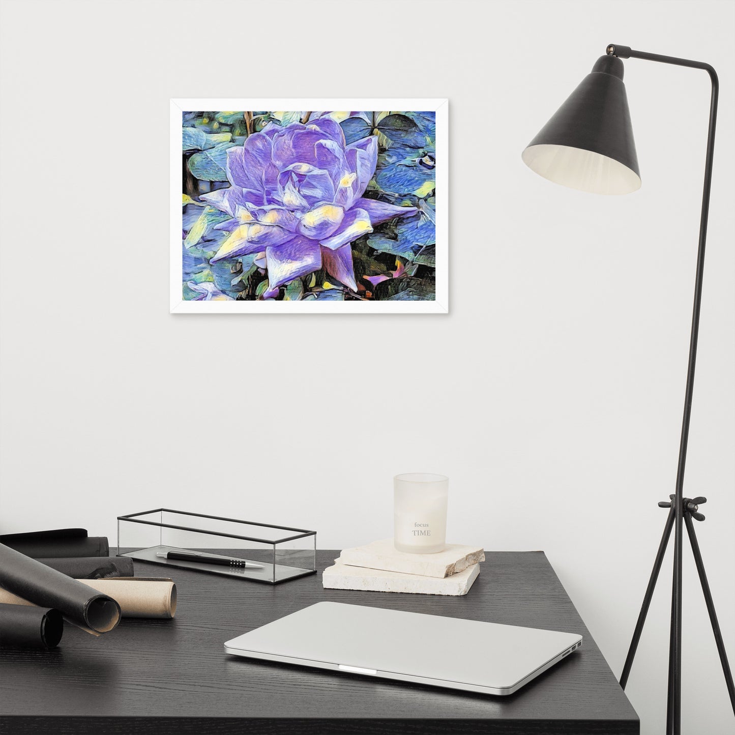 Purple Rose Framed Poster