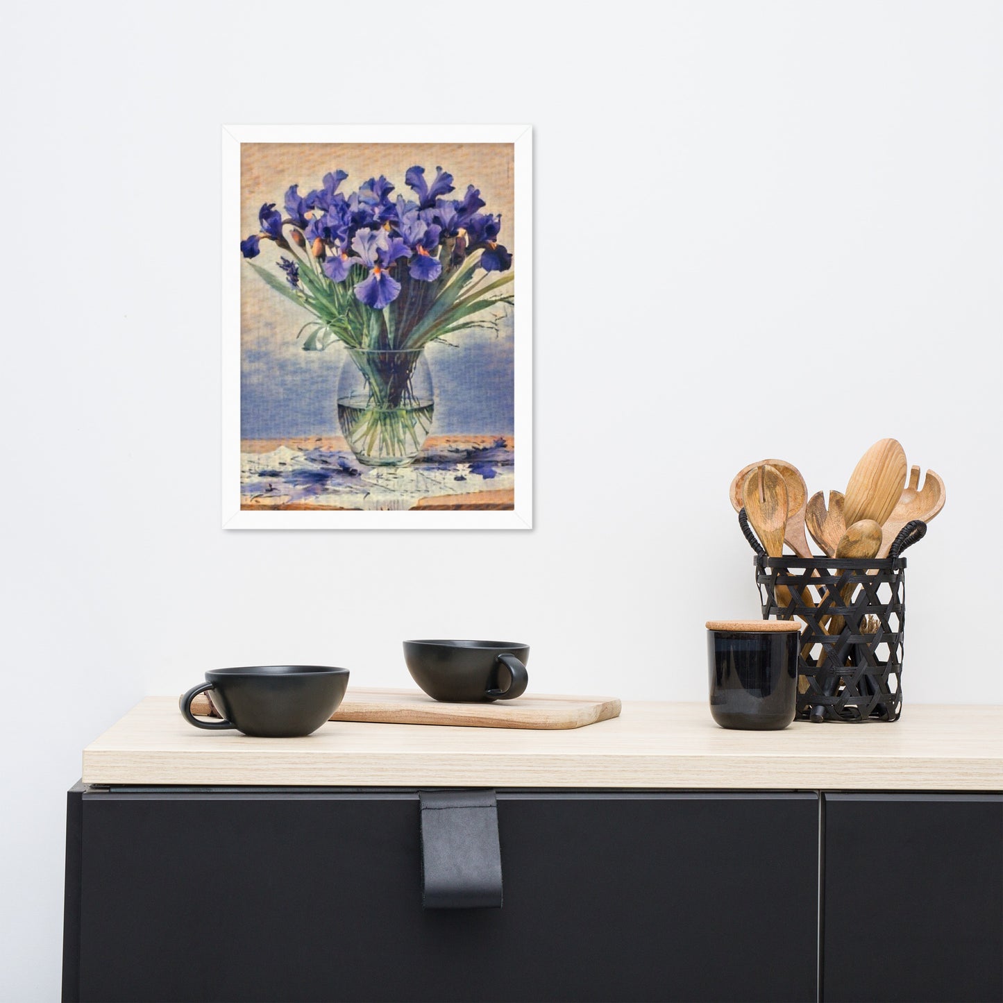 Iris Flowers Framed Poster-FREE SHIPPING