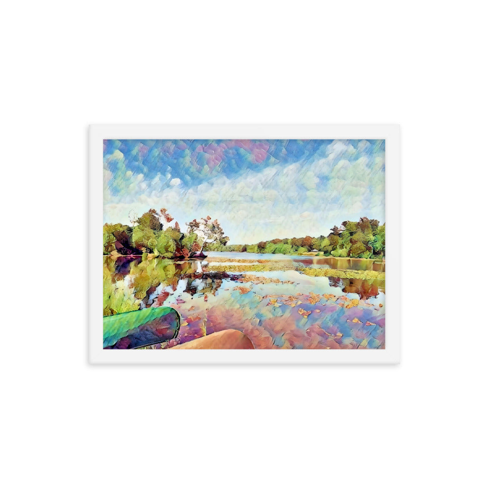 Lake Scene Framed Poster