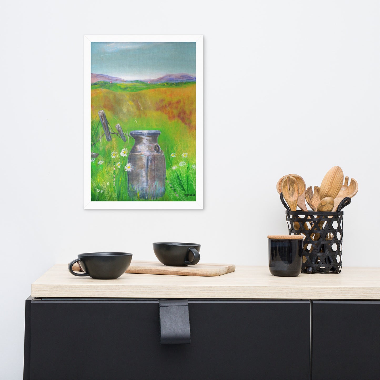Dodie's Farm Scene Framed Poster