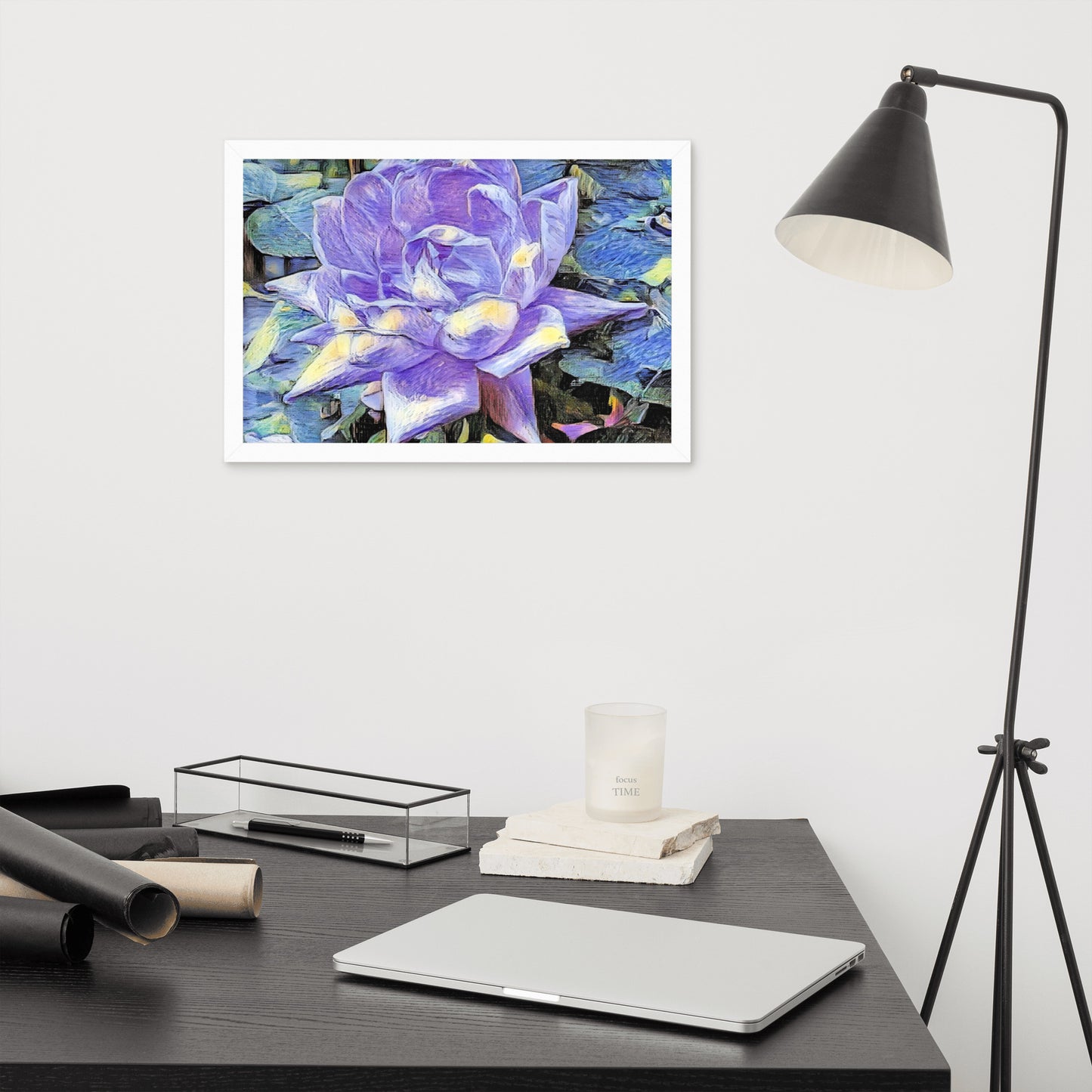 Purple Rose Framed Poster