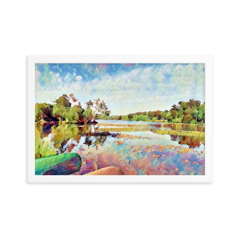 Lake Scene Framed Poster