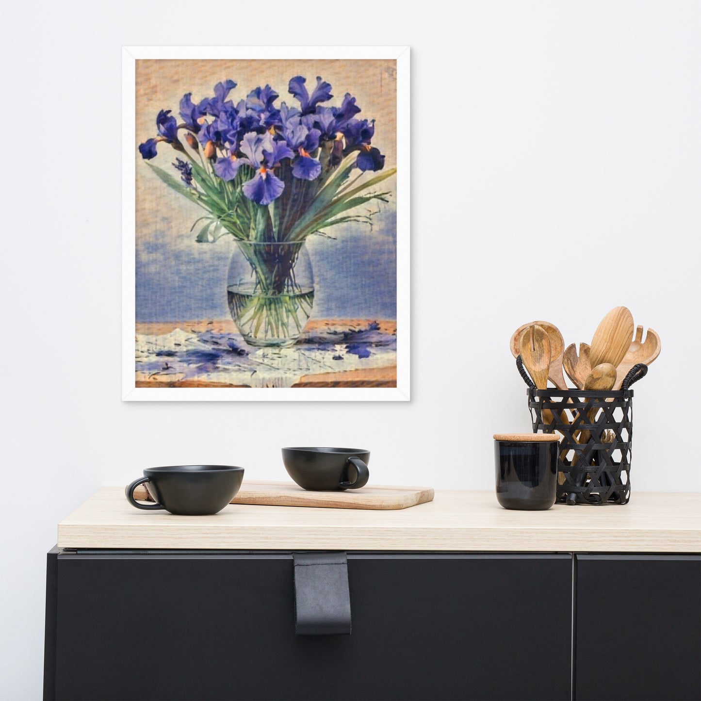 Iris Flowers Framed Poster-FREE SHIPPING