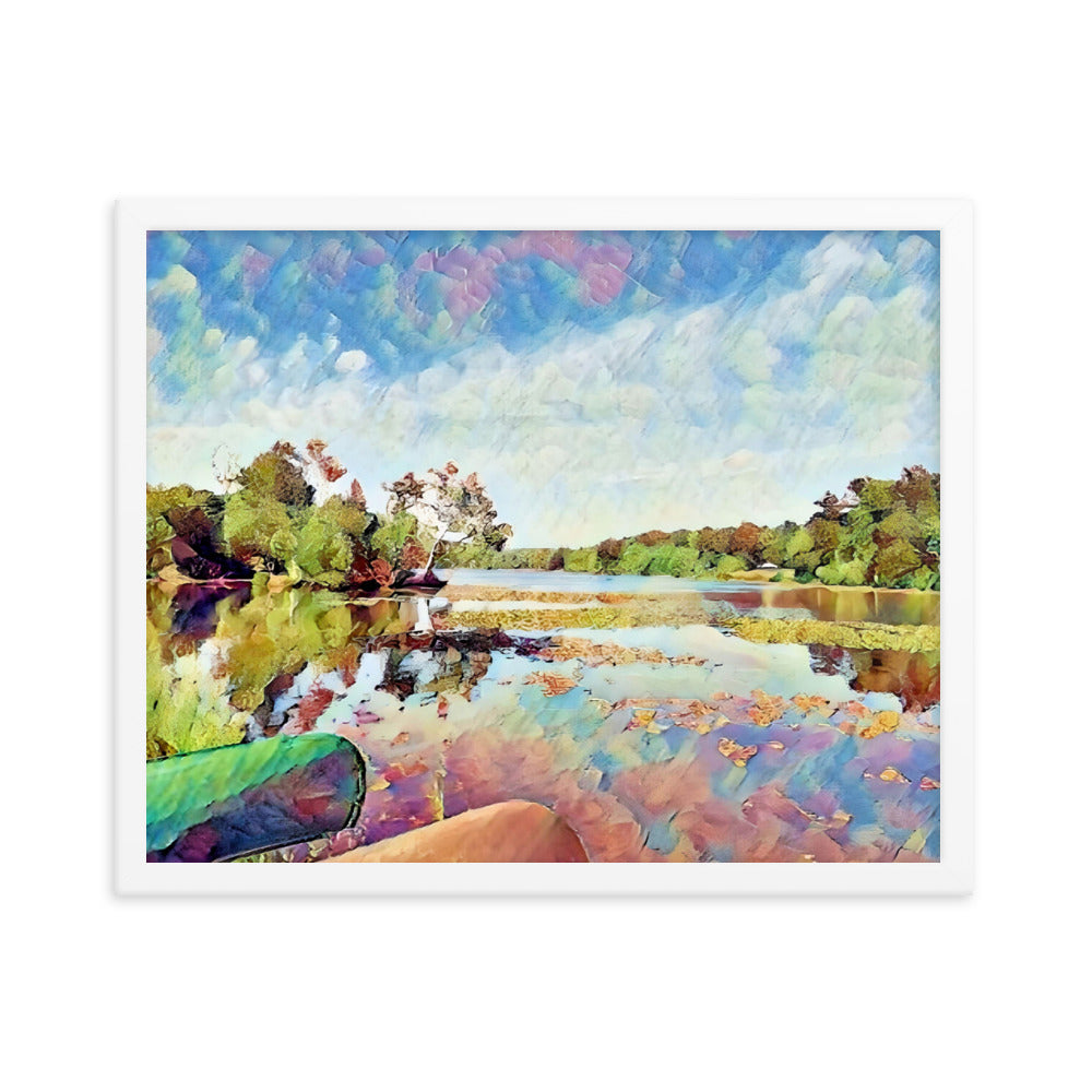 Lake Scene Framed Poster