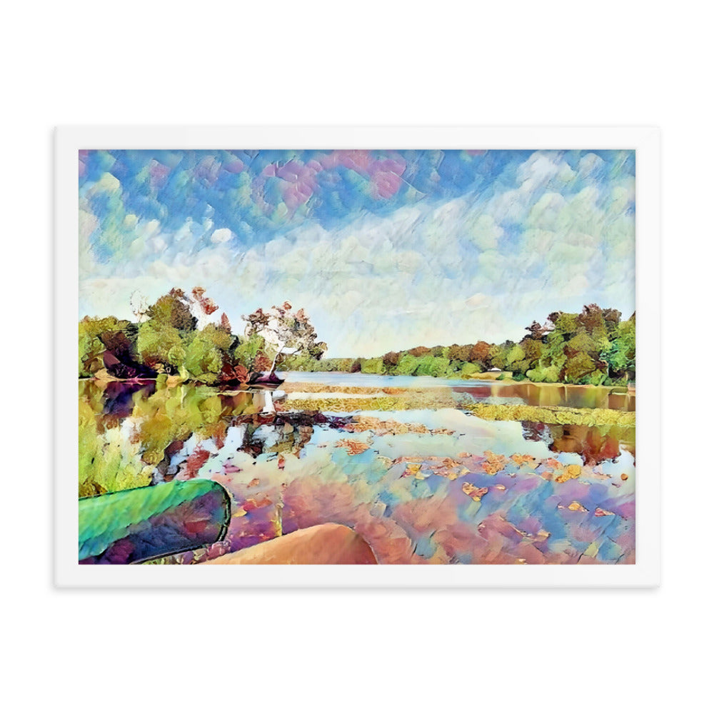 Lake Scene Framed Poster