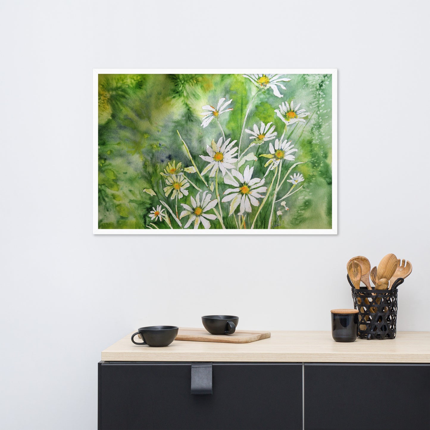 Dodie's Daisies Framed poster