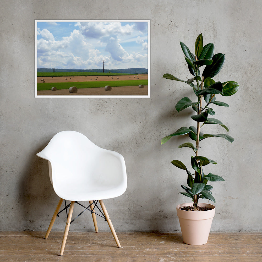 Wheat Bales Framed poster