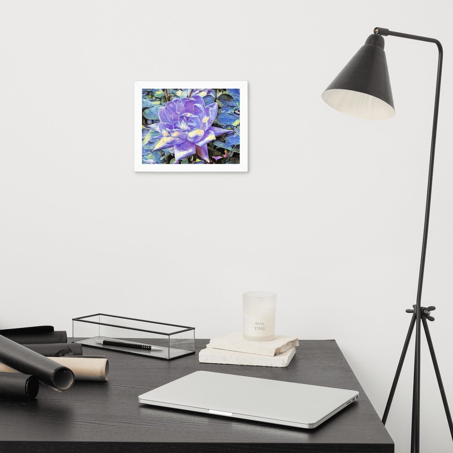 Purple Rose Framed Poster