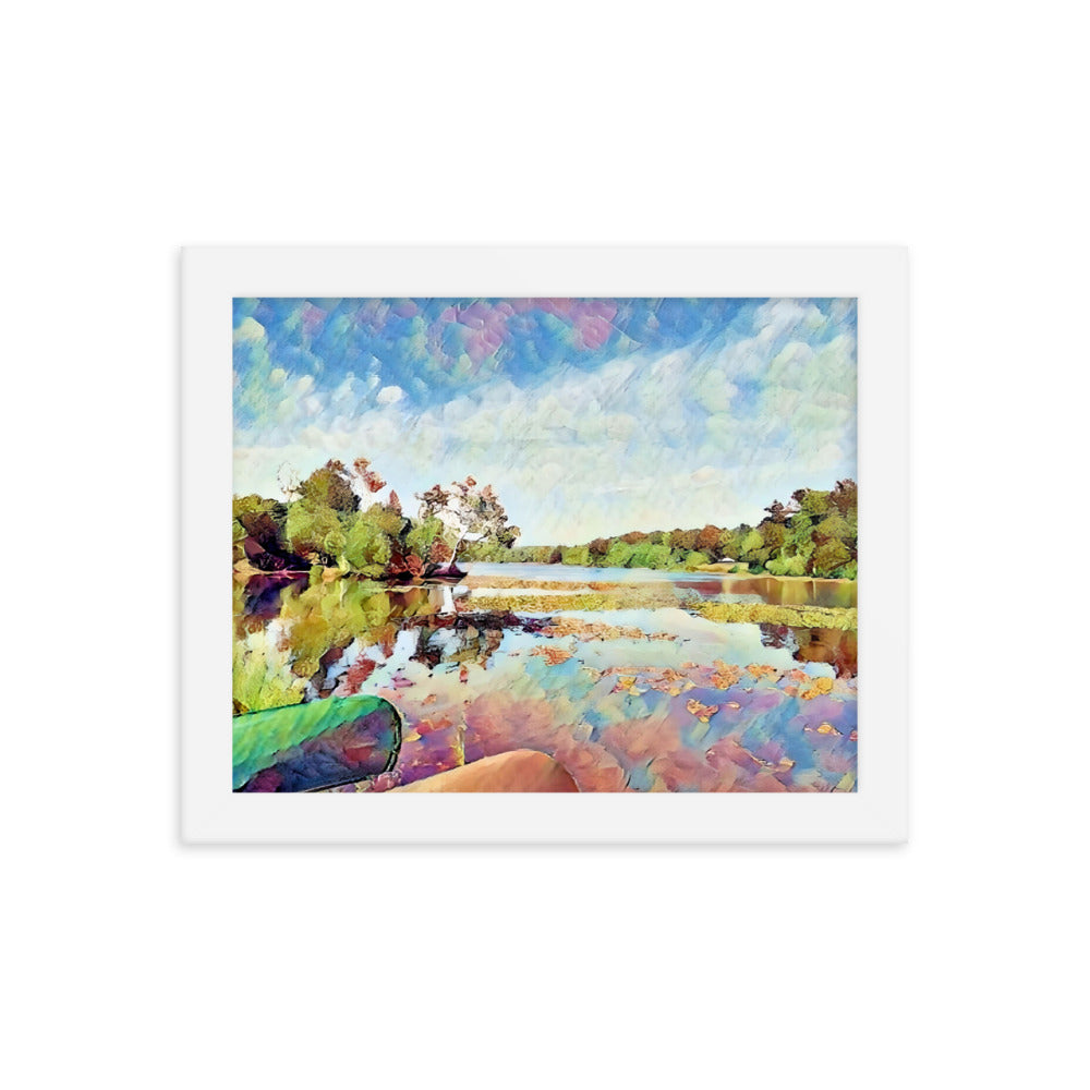 Lake Scene Framed Poster