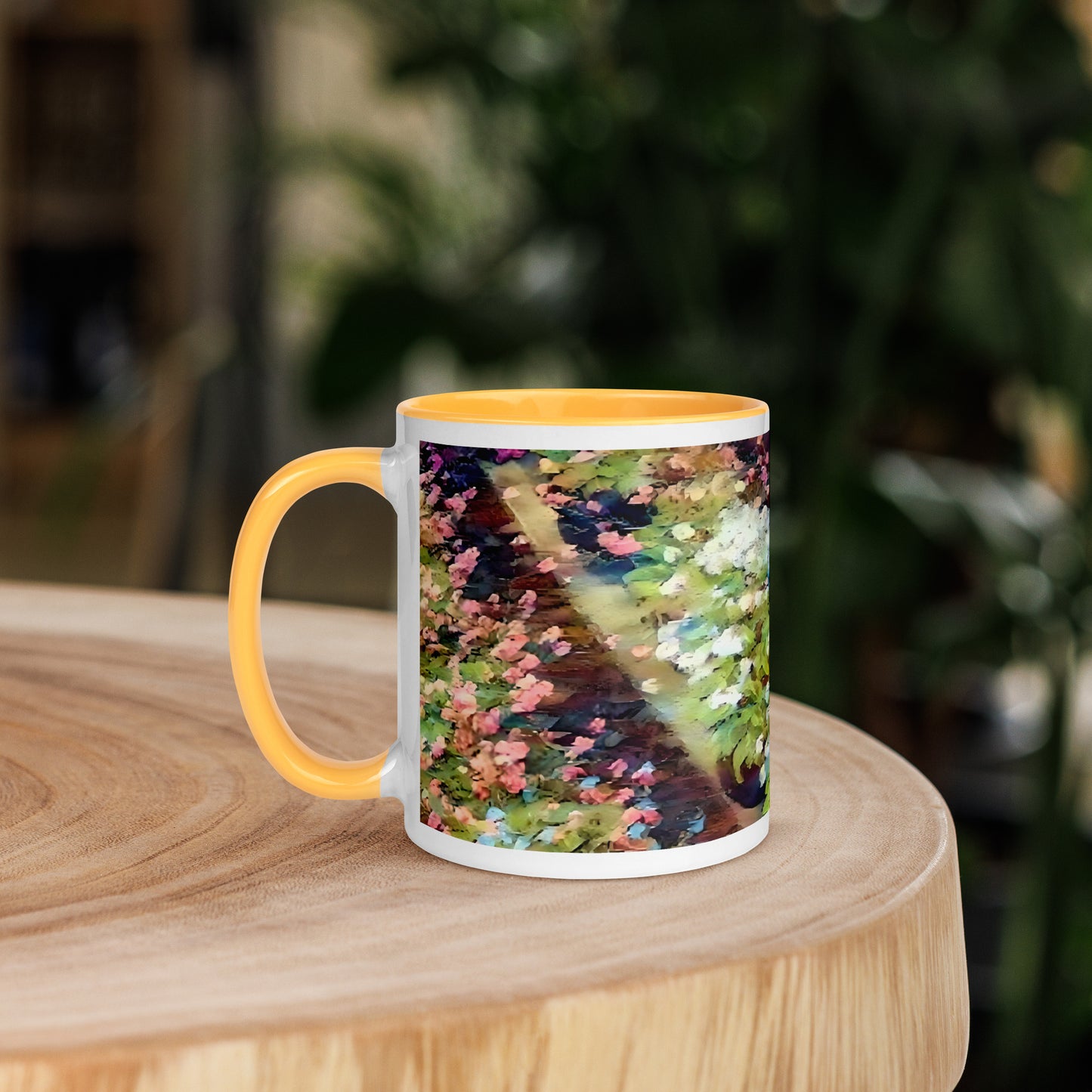Impressionistic Spring Flower Pot Mug