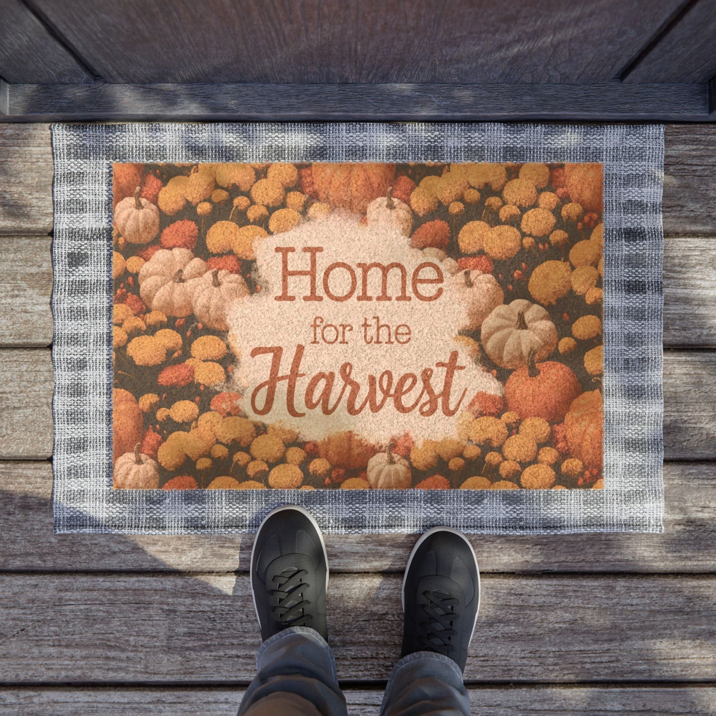 Fall Home for the Harvest Doormat