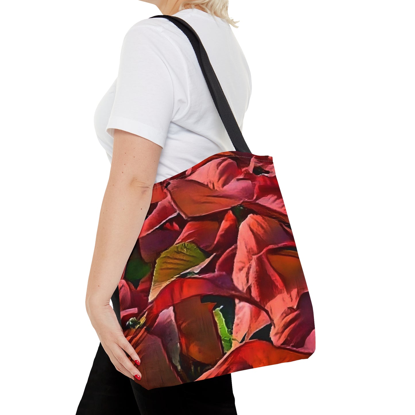 Poinsettia Holiday Tote Bag