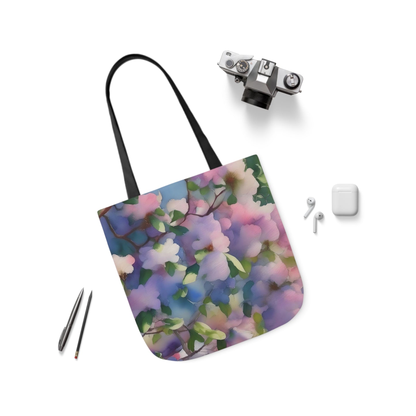 Floral Canvas Tote Bag