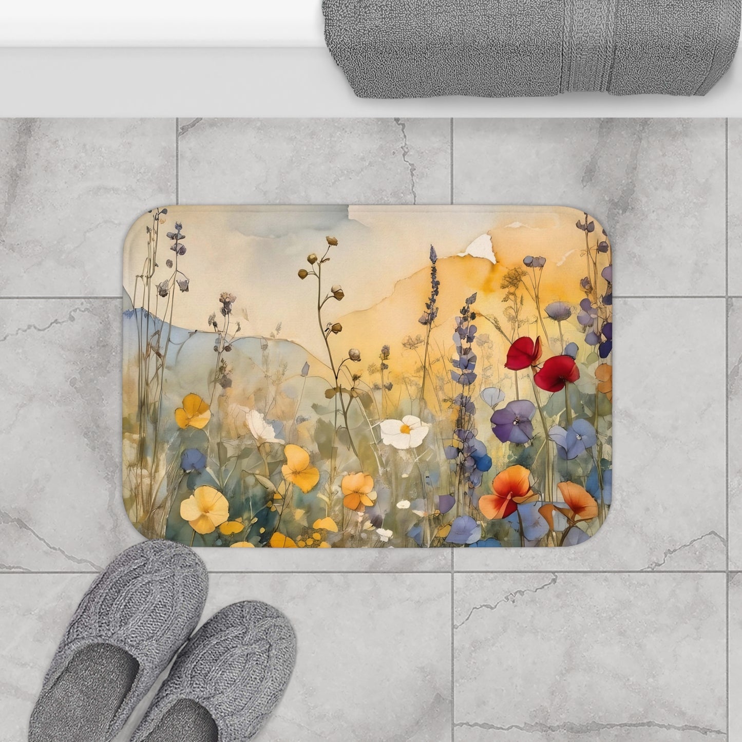 Wildflower Field Bath Mat