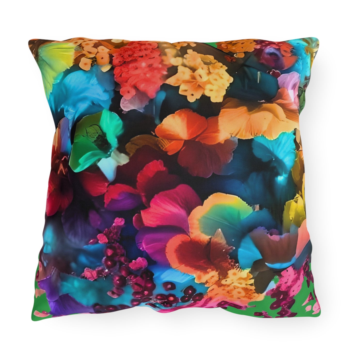 Colorful Floral Outdoor Pillows