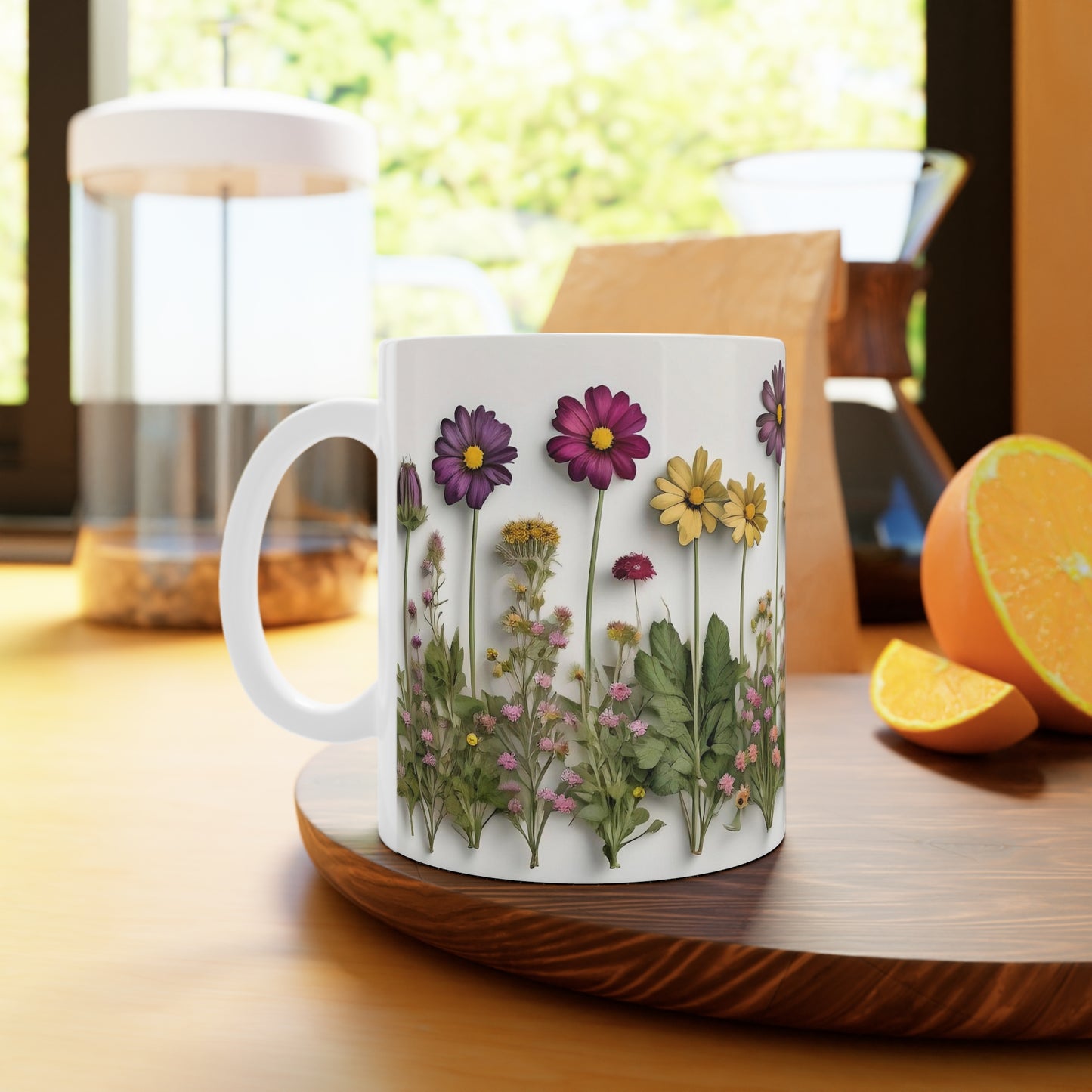 3D Wildflower Mug