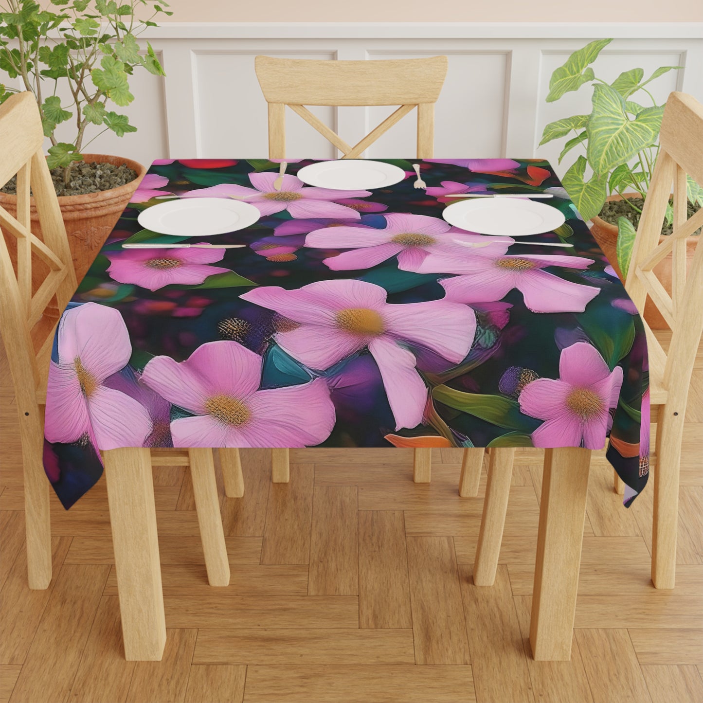 Rose's Spring Floral Tablecloth