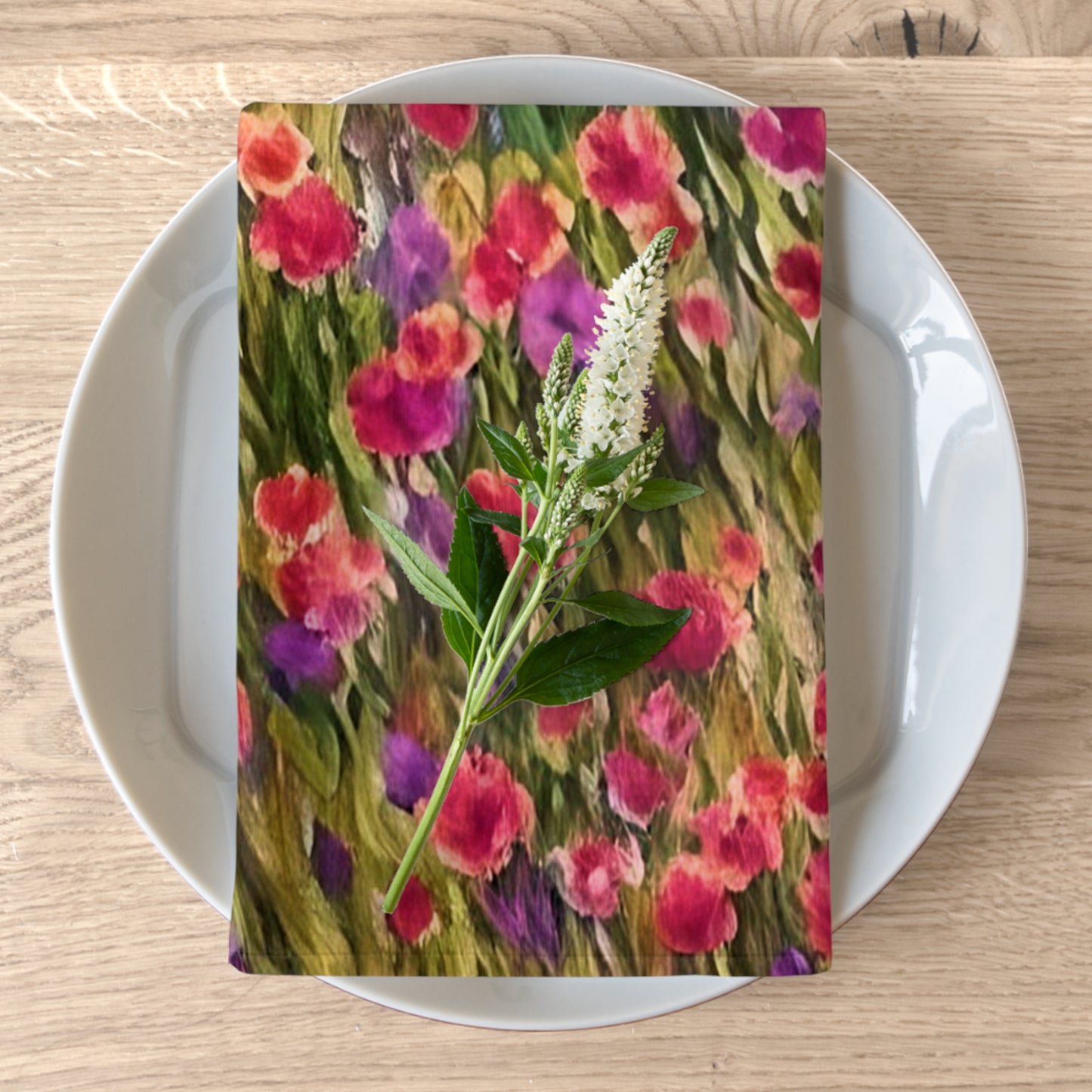 Impressionistic Wildflower Field Napkins
