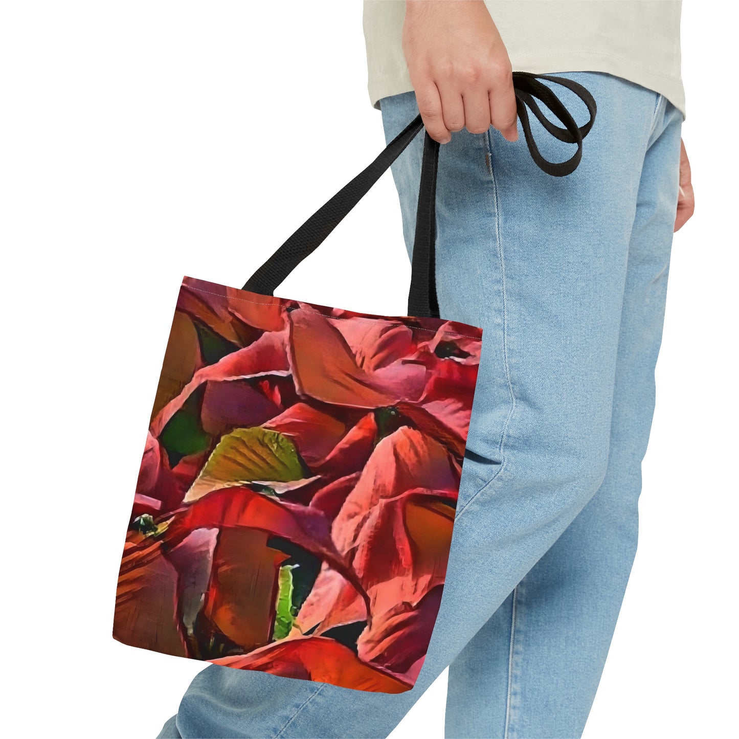 Poinsettia Holiday Tote Bag