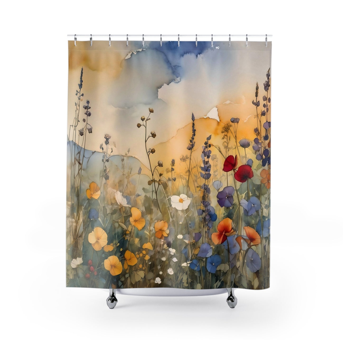 Wildflower Field Shower Curtains