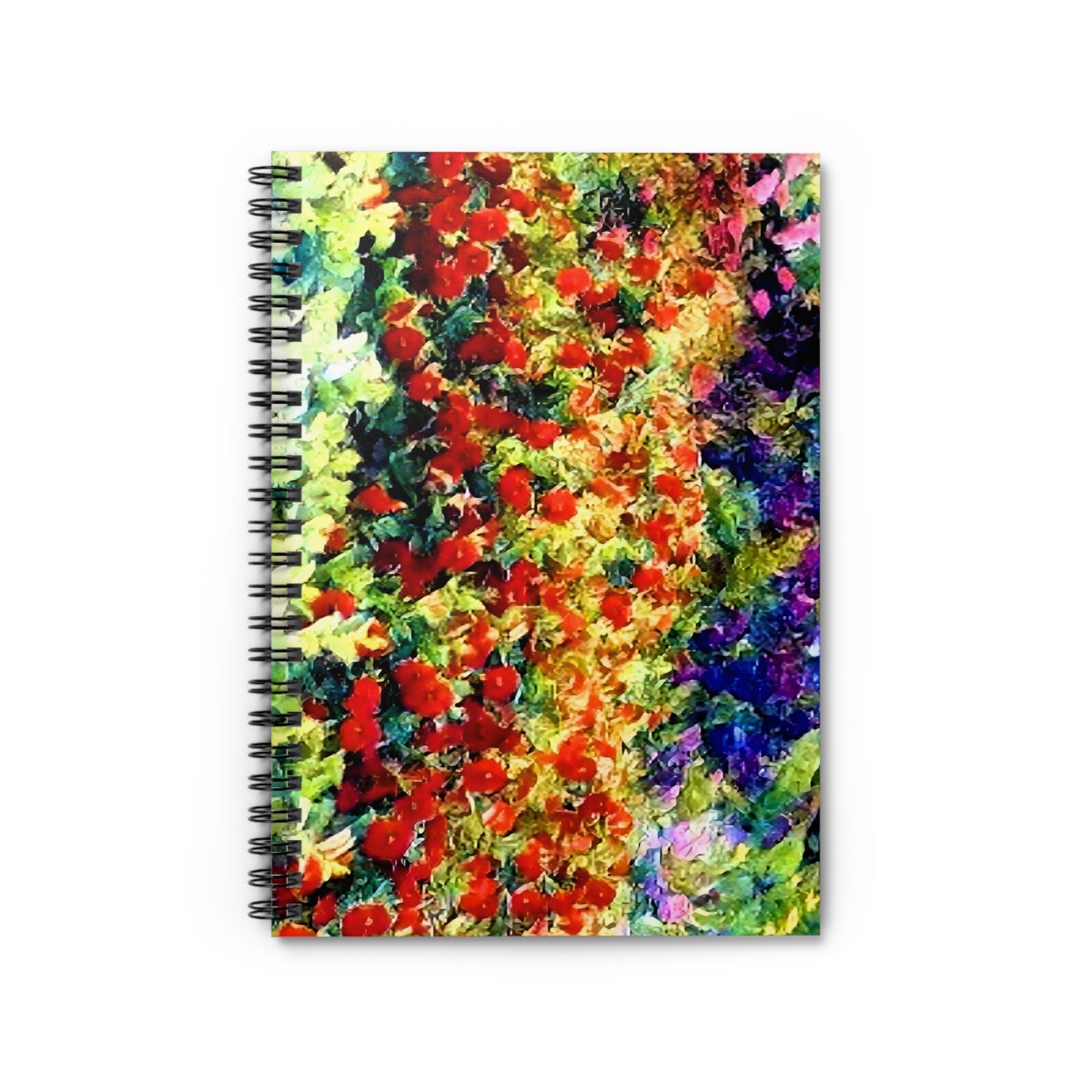 Impressionistic Spring Flowers Spiral Notebook - Ruled Line