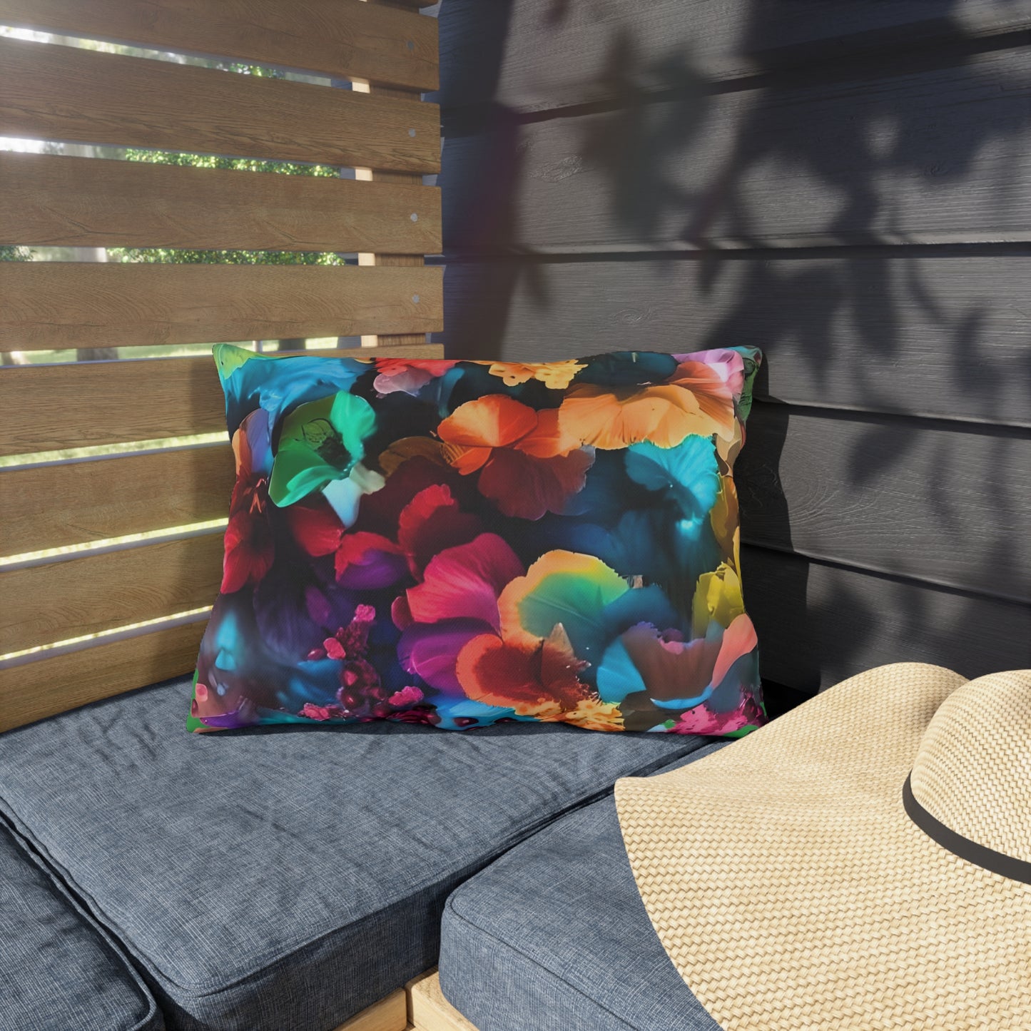 Colorful Floral Outdoor Pillows