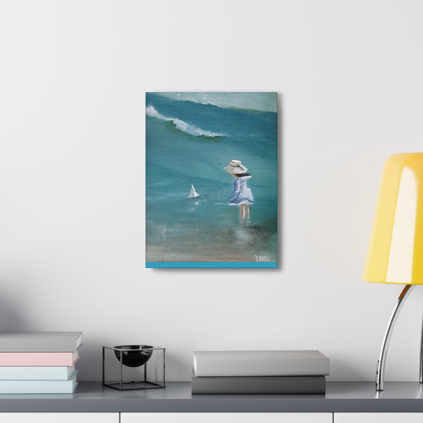 Dodie's Girl on the Beach Canvas