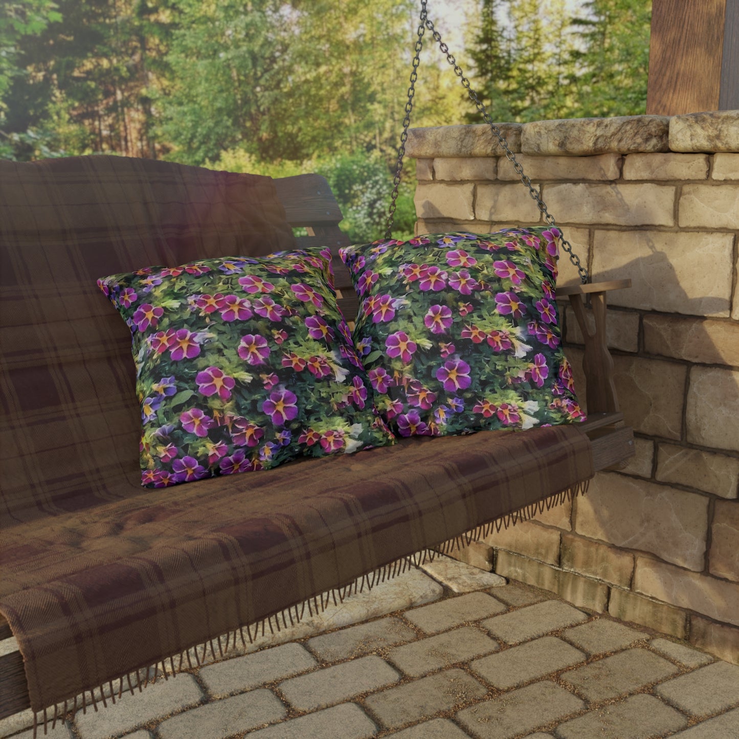 Rose's Floral Outdoor Pillow