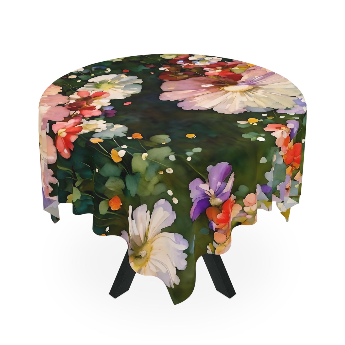 Splashing Flowers Accent Tablecloth