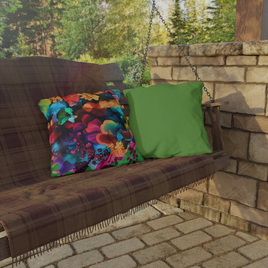 Colorful Floral Outdoor Pillows