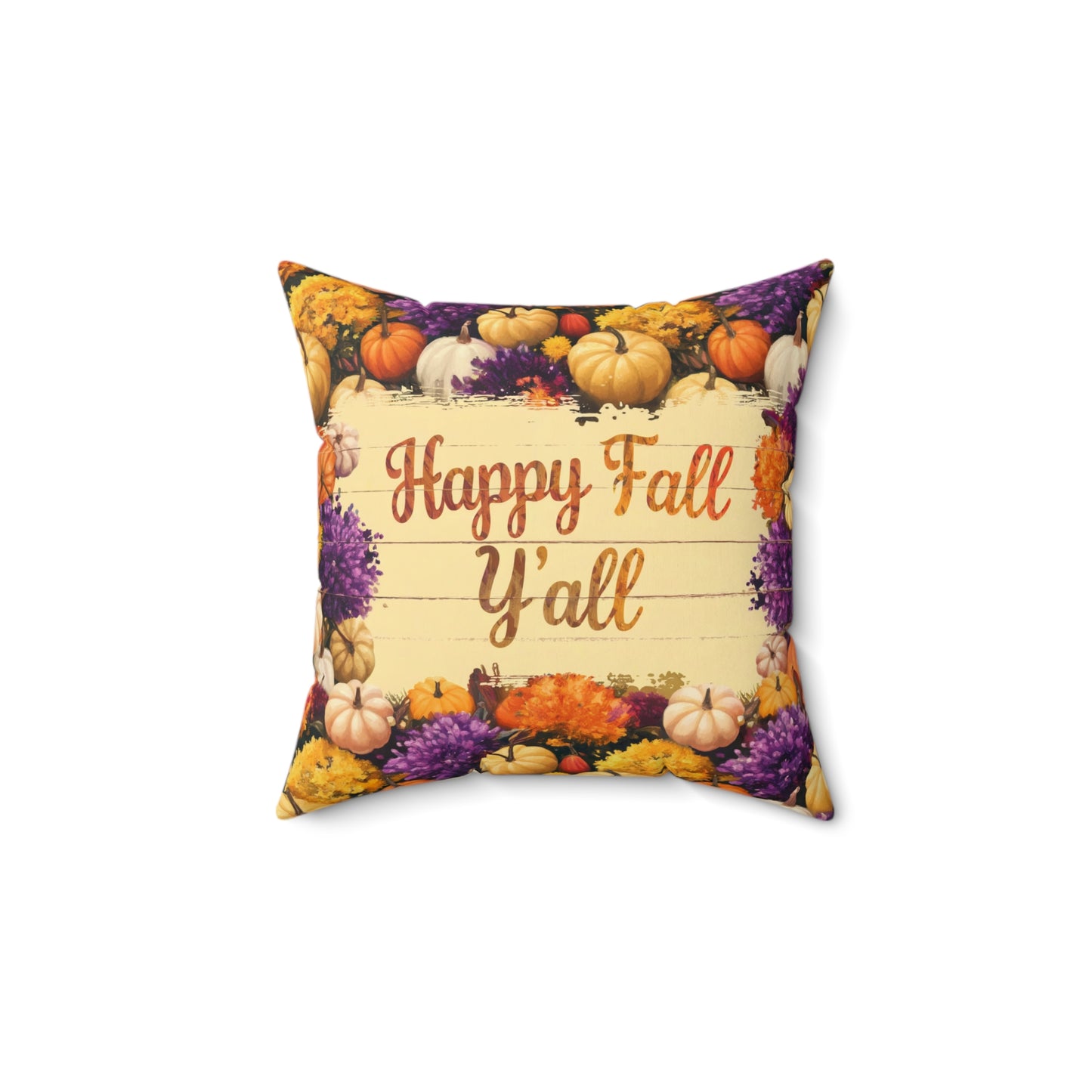 Happy Fall Y'all Accent Pillow