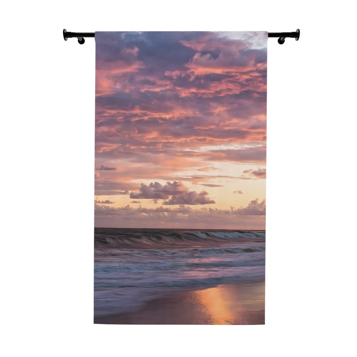 Ocean Sunset Window Curtains (1 Piece)