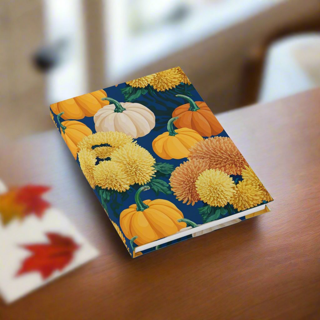 Fall Pumpkins & Mums Journal - Ruled Line