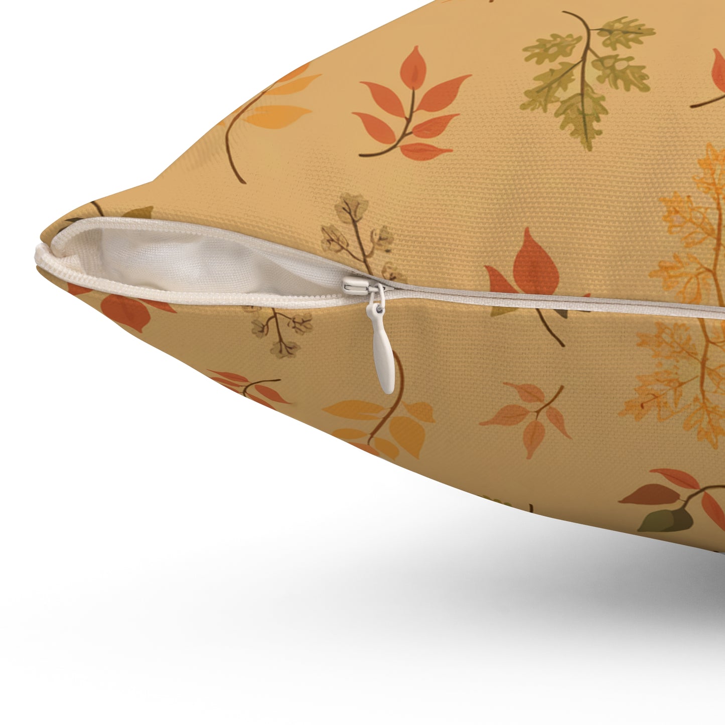 Floating Fall Leaves Accent Pillow